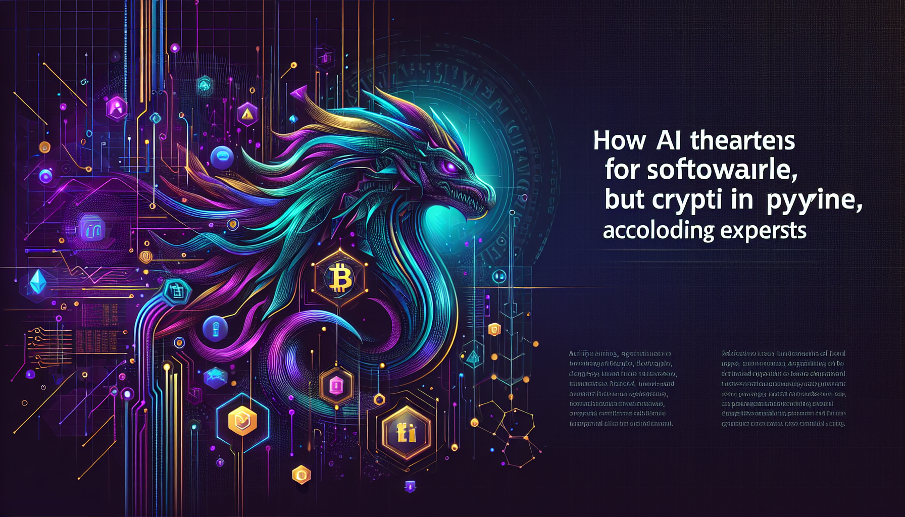 人工智能威胁软件行业，加密货币专家看到机遇